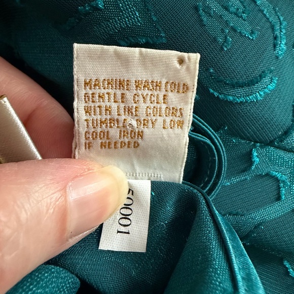 Vintage 90s Victoria’s Secret Green Satin Burnout Floral Maxi Slip Dress Small - Picture 11 of 11